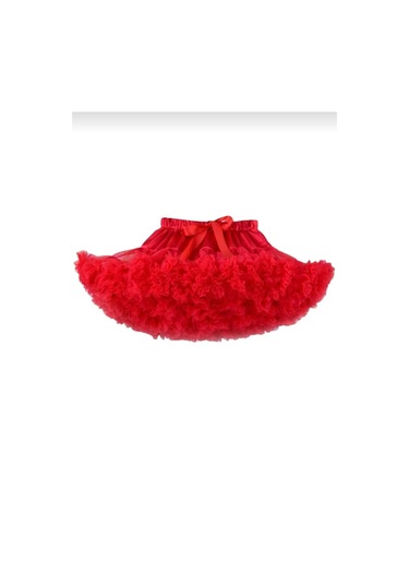 Kara Kedi Kostüm Evi- Kırmızı Renkli Tütü Etek Kırmızı