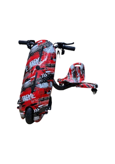 Ryder Star Drift Car Elektrikli Kaykay Dirift Kar Bluetoothlu RS-R1 Red Extreme Grafiti