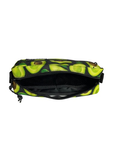 Jacbag Çift Fermuarlı Yeşil Avokado Kız Çocuk Kalem Kutusu Çok Renkli