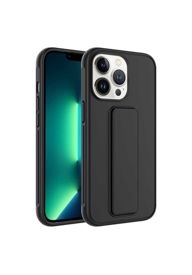 iPhone Uyumlu 13 Pro Max Kılıf Qstand Katlanabilir Standlı Kılıf