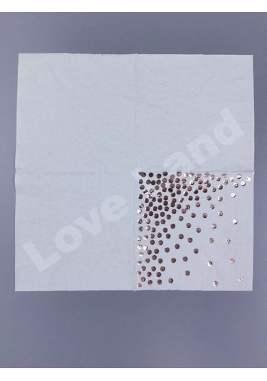 Love Land Parti İçin Kağıt Mendiller Doğum Günü Kutlaması İçin 24 Adet 177629308 Beyaz