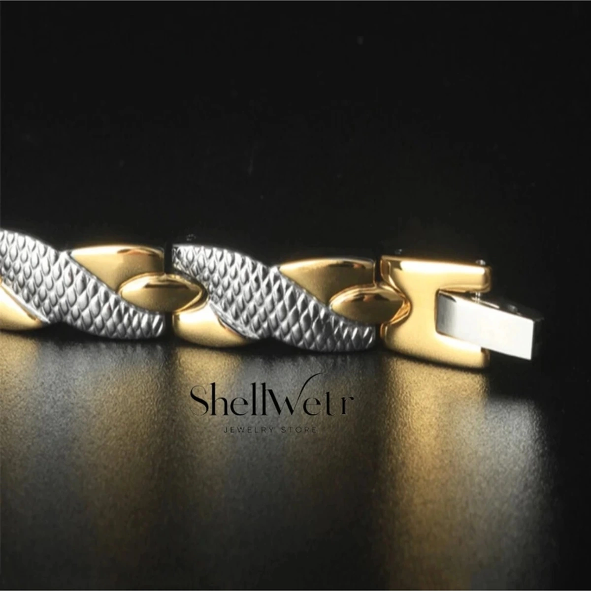 King Argelon Erkek 925 Gümüş Kaplama Mıknatıslı Bileklik Özel Tasarım Luxery Bileklik Çok Renkli