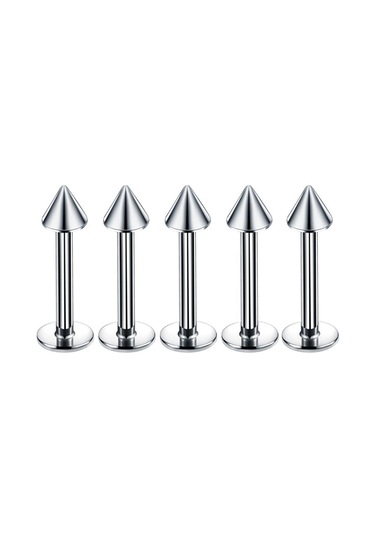 Dolıty 110x Göbek Takısı Piercing Kulak Burun Piercingi 1.2x10mm Gümüş