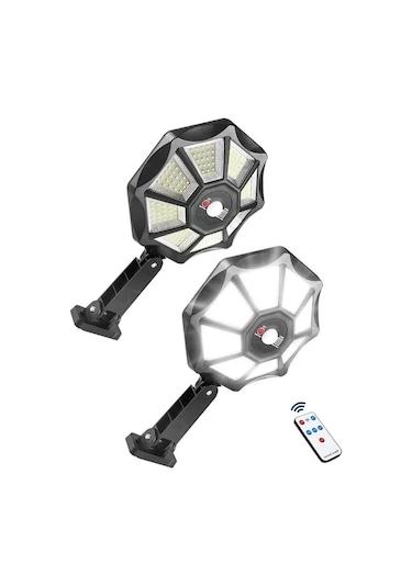 Zb-168a Kumandalı Sensörlü Beyaz Solar Aydınlatma