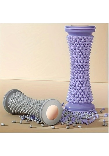 Xuweiwei 1 Adet Gri Ayak Masaj Rulosu Evde Kullanım Konfor Duruş - Yorgunluk Giderici Gri