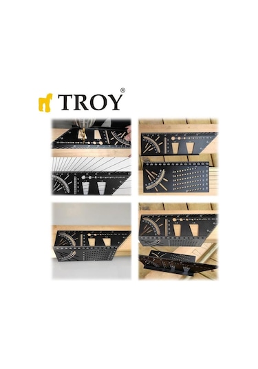 Troy 25901 Alüminyum Kırlangıç Geçme İşaretleme Gönyesi