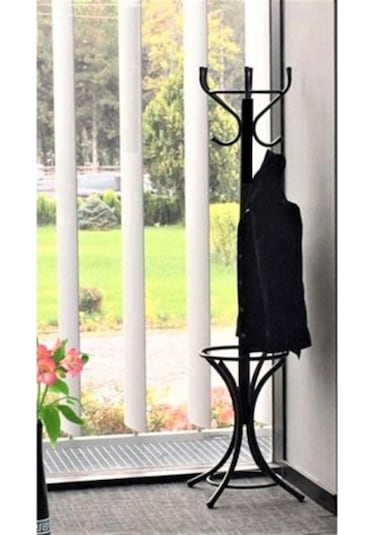 Lüks Siyah Kalın Metal Den Portmanto Askılık Üreticiden Hol Antre Büro Ofis 100 Kg Taşıma Siyah