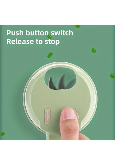 Honeybeeshop Gmbin Elektrikli Yeşil Sarımsak Doğrayıcı Sebze Dilimleyici Usb El Tipi Gıda İşlemcisi Değiştirilebilir Bıçaklar Ev Ve Profesyonel Kullanım Yeşil