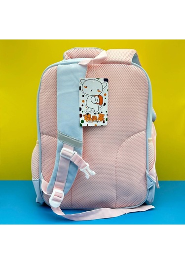 İlkokul Ve Ortaokul Öğrencileri İçin Basit Okul Çantası - Mavi