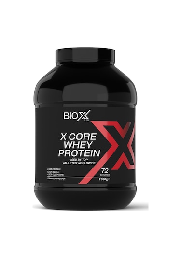 Whey Protein Çilek Aromalı 2300 Gr 72 Servis Protein Tozu + Shaker