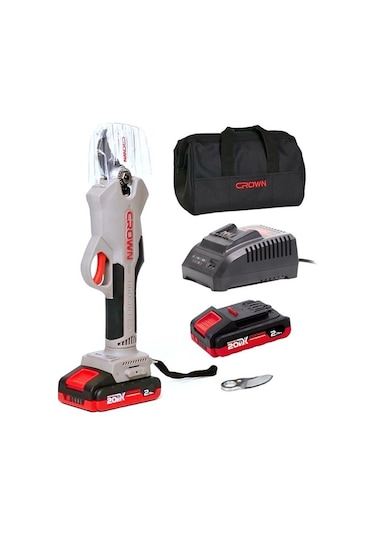 CROWN AKÜLÜ Dal Budama Makası 20V-2Ah CT29001HX-2 TB