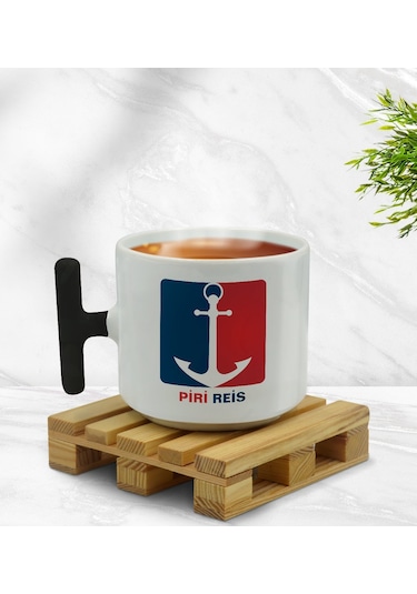 Bk Gift Kişiye Özel Tekne Marin Ve Denizcilik Tasarımlı Siyah T Kulplu Middle Kupa-4, Arkadaşa Hediye Kobitmeyencom33415 Bk Gift