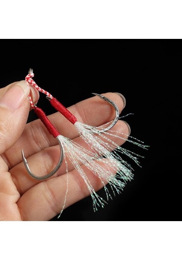 Novahub Çelik 2 Kancalı Olta İğnesi Seti - 10 Adet 18 - Balık Avı Malzemeleri