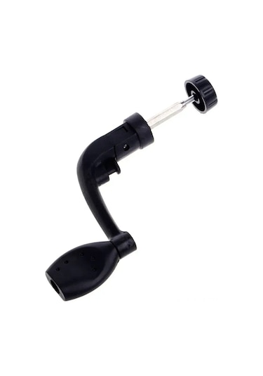 Moveevo 200 Model Plastik Metal Kollü Katlanabilir Balık Tutma Makinesi, Sabit Eldiven, Kol Eşyası, Kol Degişimi İçin Uygun, Siyah, 1 Adet