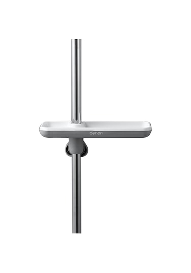 Ruicoo 360 Dönebilir Duş Rafı - Ayarlanabilir Yükseklikli Banyo Organizatörü Gri