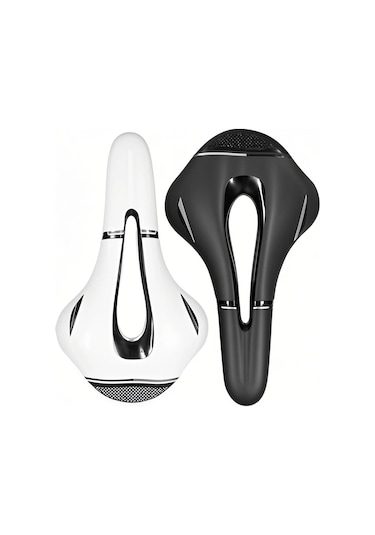 Jeehugo Ergonomik Yolluk Bisiklet Jantı - Yüksek Esneklikli, Havalandırmalı, Konforlu Süngerli Beyaz Bisiklet Oturma Yeri Beyaz