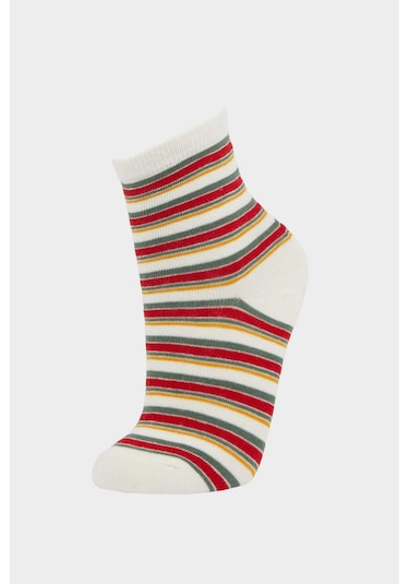 Defacto Erkek Çocuk 5li Pamuklu Uzun Çorap F4719a8nskr1 Çok Renkli