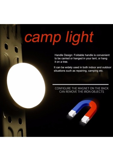 Sones Çok Fonksiyonlu Taşınabilir Açık Kamp Acil Durum Işıkları Led El Feneri Fener Meşale Çadır Lambası Siyah - Turuncu