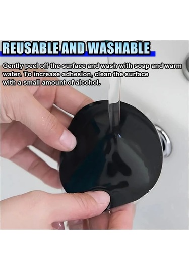 Cloudstore 3 Adet Siyah 3.15 İnç Araç Telefon Matı, Kaymaz Koku Matı, Yıkanabilir Ofis Masaüstü Sabitleyici