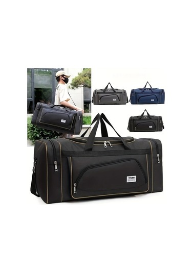 Sandwich Cordial Büyük Kapasiteli Siyah Valiz - Uzun Kısa Tırmanma Ve Ev Eşyası Çekme Çantası Siyah Siyah