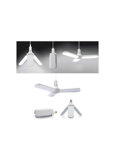Pervane Katlanabilir Led Ampul Beyaz Işık E27 45W