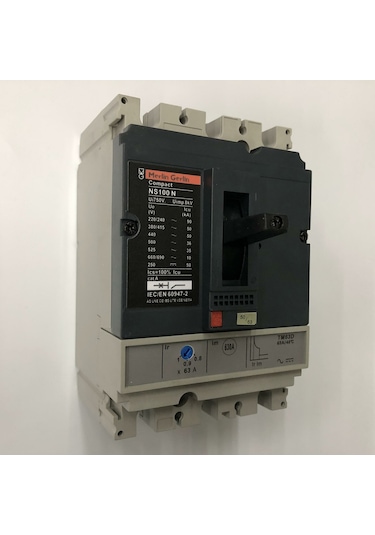 Merlın Gerın Ns100n 3x63a 750v 50-63a Ayar Sahalı Kompakt Şalter