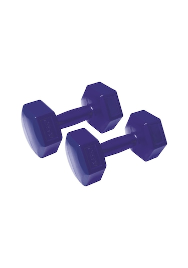 Busso CMt-50 Köşeli Plastik Dambıl Set 5 KG x 2 Adet