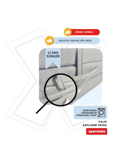 Xpermate Katlanır Yatak Yer Yatağı Misafir Yatağı