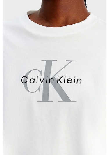 Calvin Klein Bayan T Shirt Lv047f828g Yaf Beyaz BEYAZ