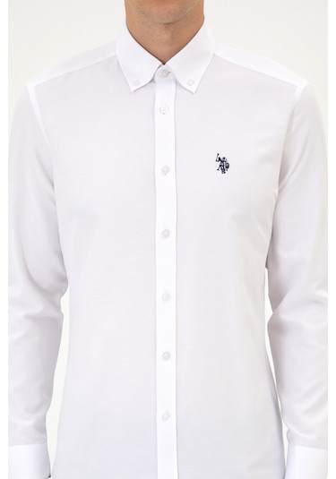 U.s. Polo Assn. Erkek Beyaz Gömlek Basic 50316723-vr013 Beyaz