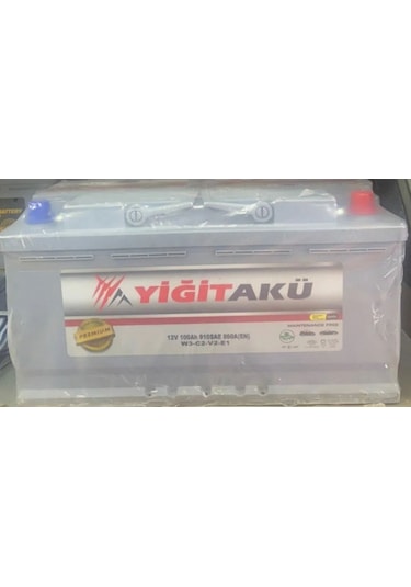 12v 100 Amper Yiğit Akü 2 Yıl Garantili