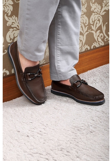 Ducavelli Gela Hakiki Deri Erkek Günlük Ayakkabı Loafer Ayakkabı