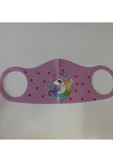 Accu-Chek Karışık Baskılı Kız Çocuk Maskesi 5 Adet Çok Renkli