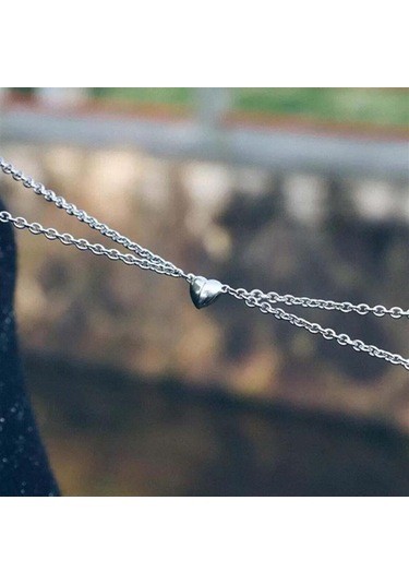 Hediye Vakti Mıknatıslı Kalp Çift Kolye