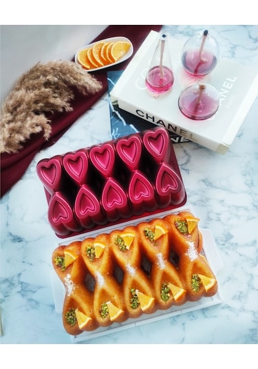 Amboss Ame-52 Ametist Kırmızı Baton Kek Kalıbı