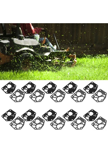 Geeksen Briggs & Stratton 795083 İçin 10 Takım Karbüratör Diyafram Conta Seti - Yüksek Dayanıklı Kauçuk Kumaş