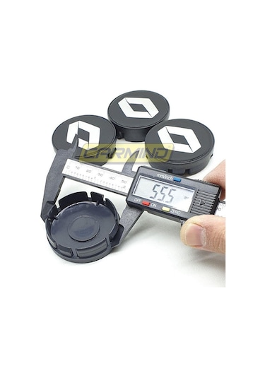 Renault Jant Göbek Arması Siyah 55-58Mm