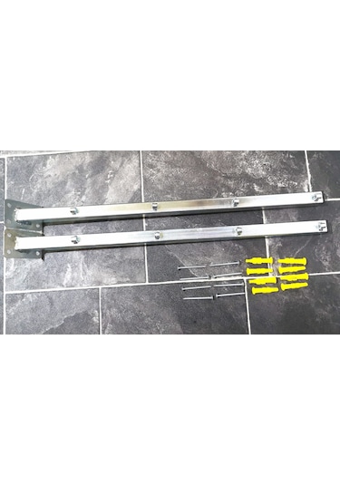 Çamaşırlık Demiri Demir Balkon Çamaşırlık Kurutmalık Duvar Tipi Gümüş