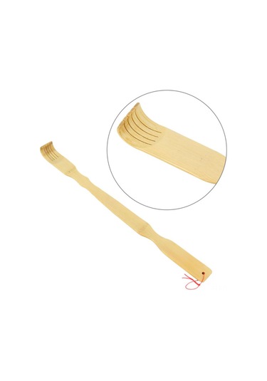 Fosenze Bambu Ve Ahşap Gövde Masaj Aleti - 18 İnç Uygun Kullanimlı Itch Relief Stick