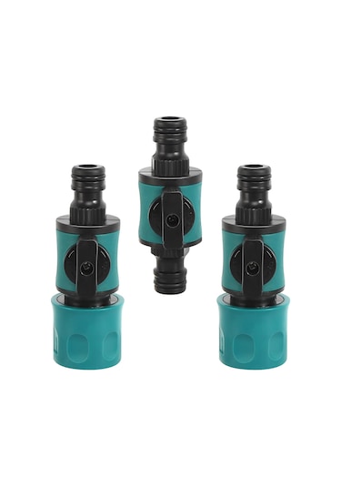 Adet Çek Valfli Bahçe Hortumu Bağlantısı, 1/2 İnç Su Hortumları İçin 16 Mm Hızlı Bağlantı Parçaları Diğer