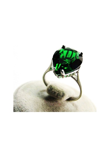 Gümüş Damla Taşlı Kadın Yüzük