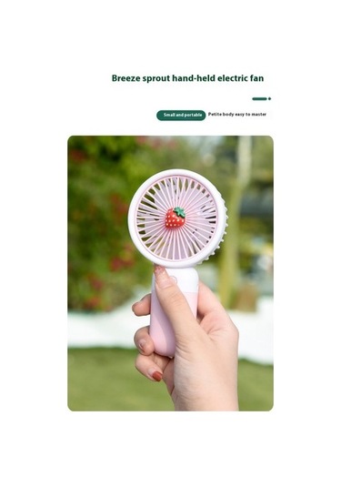 Taşınabilir Karikatür El Tipi Küçük Fan 56z0vz Mor