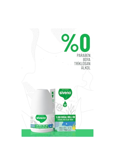Siveno Aloe Vera İçerikli Vegan Roll-On Deodorant 50 ML