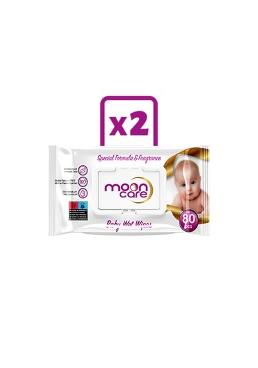 Mooncare Islak Bebek Havlusu 2 x 80  Adet