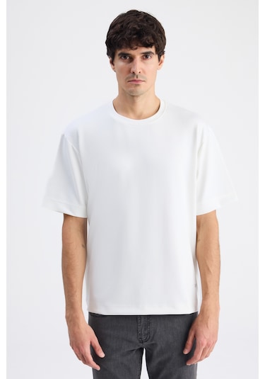 Twn Relaxed Fit Ekru Düz T-shirt 6ec146171622m Çok Renkli
