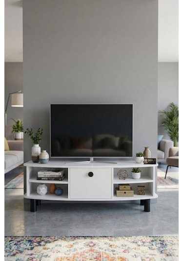 Tv Sehpası 136 Cm Kapaklı Raflı Çok Amaçlı Televizyon Ünitesi Salon Oturma Odası Vienna 5014 Atlantk Beyaz Tv Sehpası 136 Cm Kapaklı Raflı Çok Amaçlı Televizyon Ünitesi Salon Oturma Odası Vienna 5014 Atlantk Beyaz