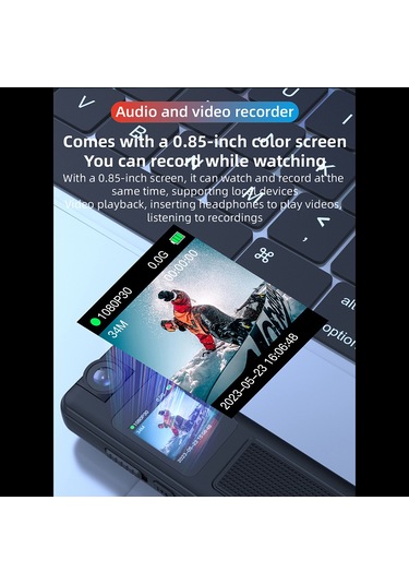 Yifomall "1080p Dönebilir Lensli Vücut Kamerası - Gece Görüşlü, Manyetik Klipsli, Uzun Pil Ömrü"