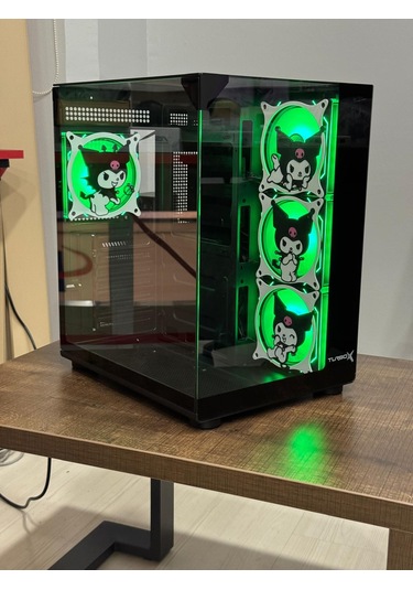 Turbox Teras Kuromi Karakterli Rgb Akvaryum Kasa Siyah