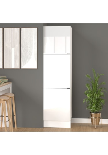 60 Cm Efil Boy Dolabı Mdf Beyaz