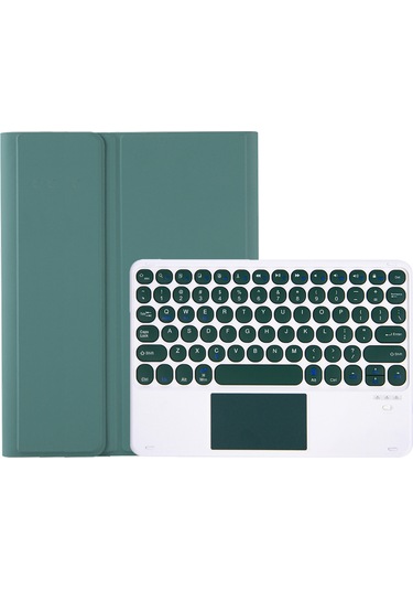 Ximistore9 Samsung Uyumlu Tab S9 Fe/a9 Plus Sm-x210/216 İçin Yeşil Kılıf: Bluetooth Klavye, Dokunmatik Tuş, Kalem Bölmesi Ve 2.4g Çift Mod Mouse - 11 İnç